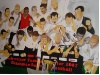 FCZ Meisterschaftsbild Schweizer Meister 2007, 
Auftrag 2007 FCZ (A.Canepa),
Acryl und Farbstift auf Leinwand, 120x300
