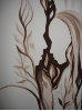 2008 Adam and Eve, Acryl und Farbstift auf Leinwand